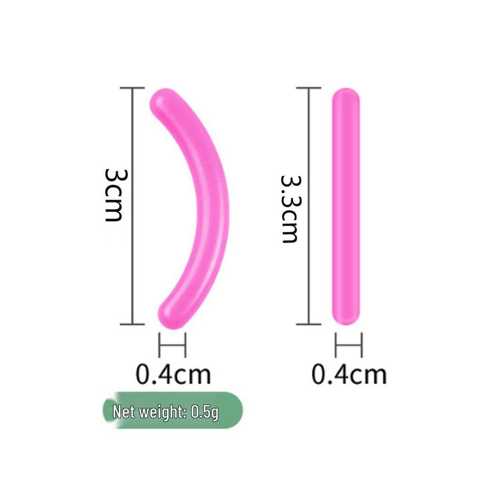Multi-Color Durable Silicone Eyelash Curler Replacement Pads - High Elasticity and Long-Lasting