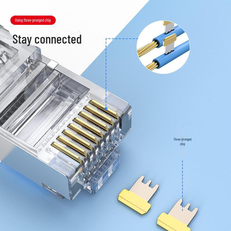 Cablu de rețea ecranat Biaz Cat5e cu conectori RJ45 8P8C din cupru pur placați cu aur