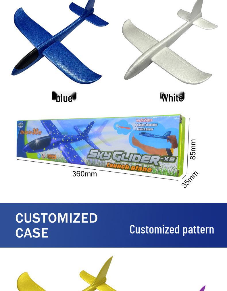 Large Foam Hand-Throw Glider Toy for Children - Outdoor Simulation Model Airplane