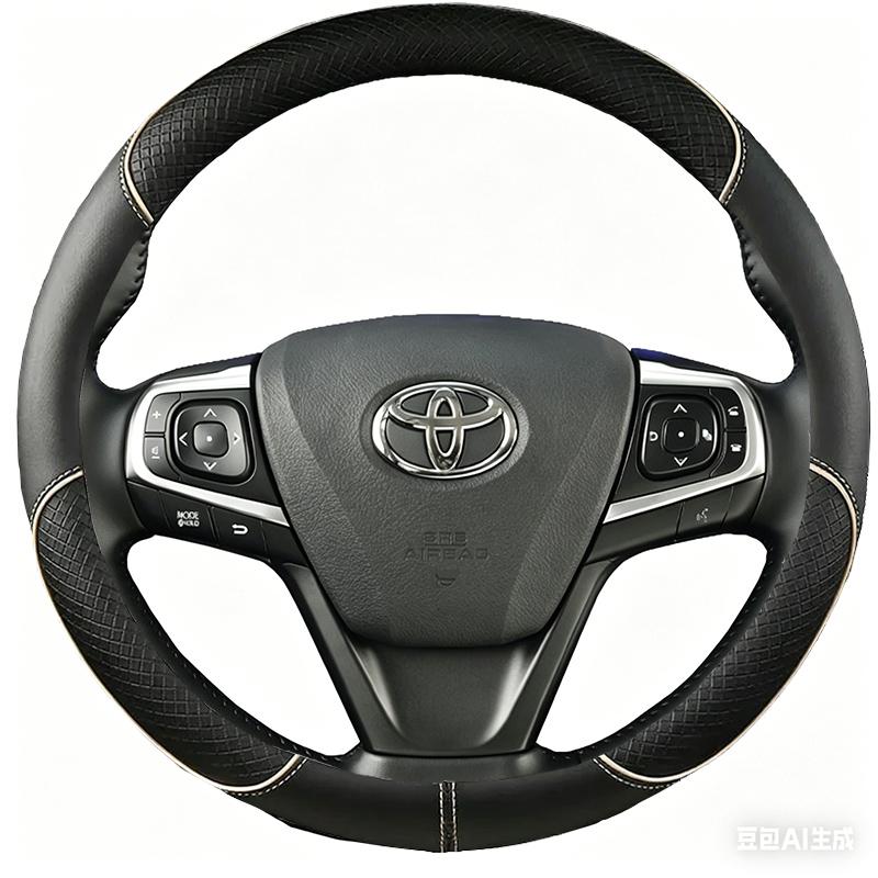 RYMX4 Black Microfibre Leather Car Steering Wheel Cover For Toyota Camry 2015 2016 2017 Avalon 2013-2018 DIY Auto Steering Wheel Case