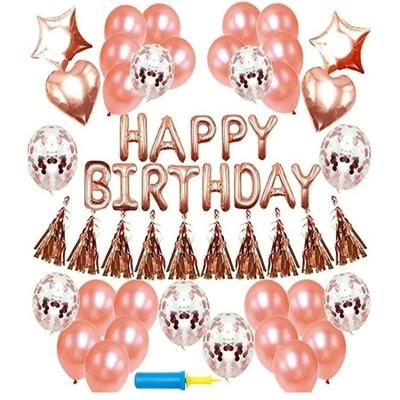48pcs/set Rose Gold Series Balloon Party Decorations Wedding   Birthday Balloons