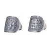 Retro Thai Silver Wide Band Wealth God Open Ring for Men and Women