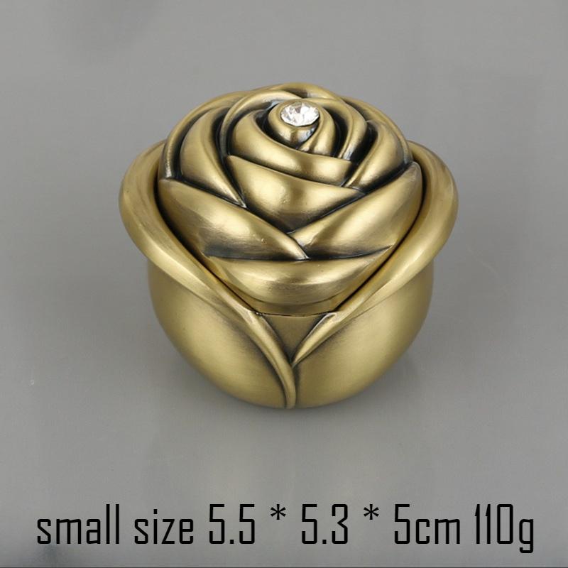 

European Valentine s Day gift rose jewelry box, ring jewelry storage, handicrafts, wedding gifts, home decorations 5.5*5.3*5