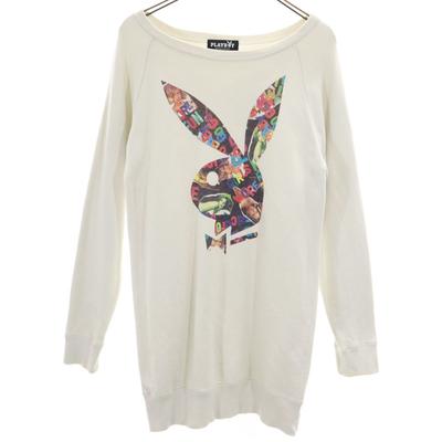 Hysteric Glamour Made In Japan Print Long Sleeve Sweatshirt Trainer One Piece Women Used