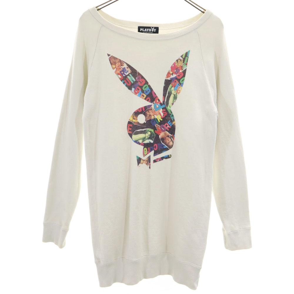 PLAYBOY Hysteric Glamour Made in Japan Print Long sleeve Sweatshirt trainer one piece Women Used