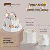 Double-Layer Rotating Pen Holder - Large Capacity, Cute Design for Student Desktops