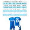 Real Madrid Mbappe Kids Sport Equipment Football Jersey Set, Blue