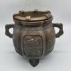 Antique Pure Copper Vintage Nostalgic Copperware Crafts Brass God Of Wealth Tea Boiling Carbon Stove Ornament