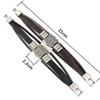 Trendy American Route 66 Printed Pattern Bracelet Men's Bracelet Metal Multilayer Leather Bracelet Accessories New Party Zircon