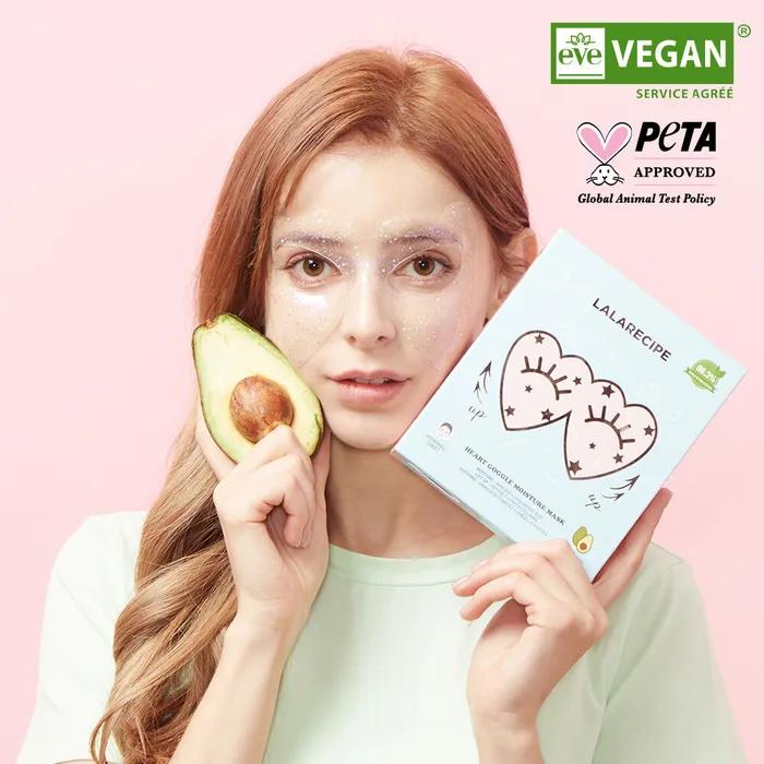 

[Eve Vegan] Маска-гидрогель для области вокруг глаз и щек Heart Goggle, 10 шт./уп.