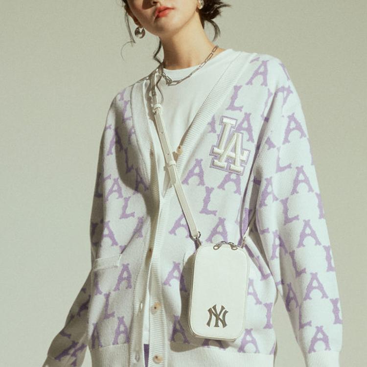 New MLB Old Flower Knitwear Unisex Purple 31KT03111-07V