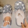 Cotton Slippers for Women, Thick and Lightweight Anti-slip Cotton Shoes, Bedroom Warm Slippers