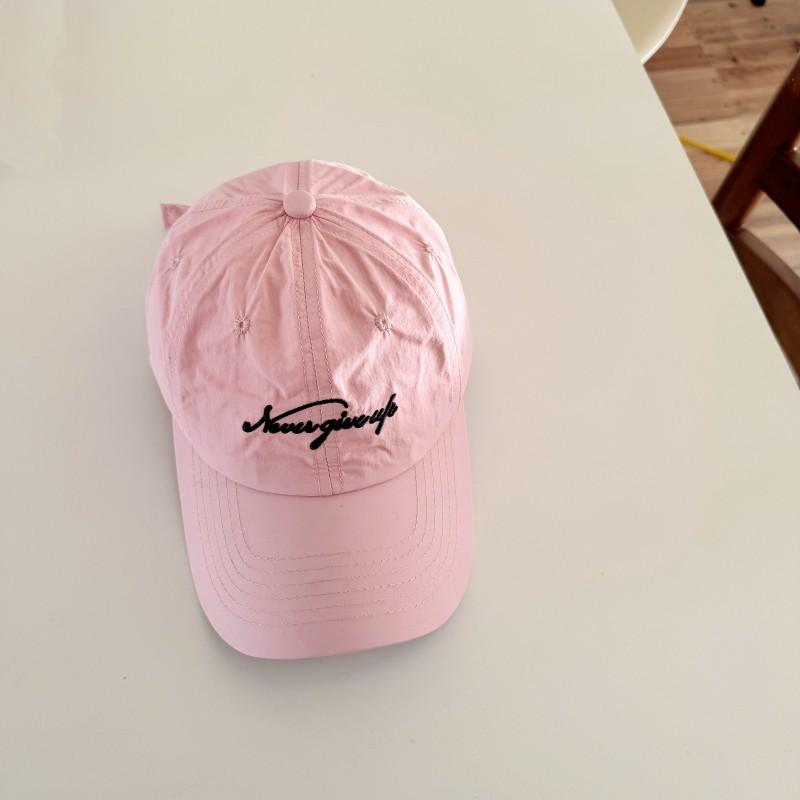 New outdoor thin quick-drying candy-colored baseball cap big head circumference embroidery soft top sunshade cap