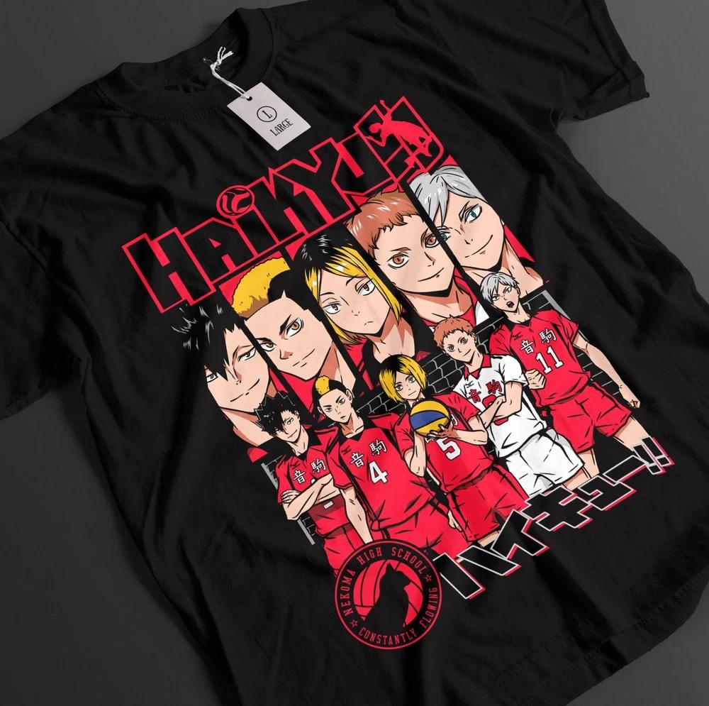 Haikyuu Shirt Shoyo Hinata Tshirt Kageyama TShirt Tsukki Kuroo Sport Anime Tee S