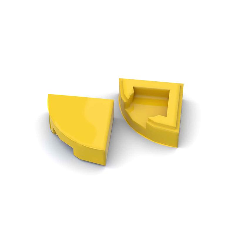 1/4 Circle Tile 1X1 Quarter Smooth Brick Pack MOC DIY Enlighten Block Brick Compatible With Flat Tiles 25269 Pixel Picture Parts