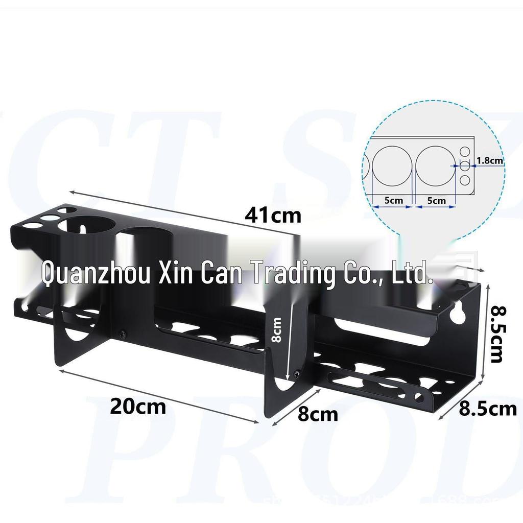 Multifunctional Floor & Wall-Mounted Garage Tool Holder with Hooks
