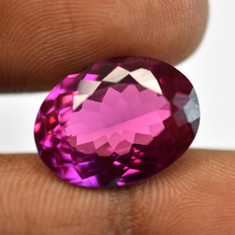 Vintage Natural Purple Sapphire 12.45 Ct Certified Oval Cut Gemstone