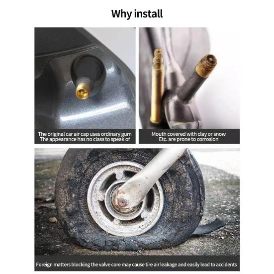 Car Valve Hat Excellent Leak-proof Easy To Install Bike Tire Dust Cover Bicycle Supplies