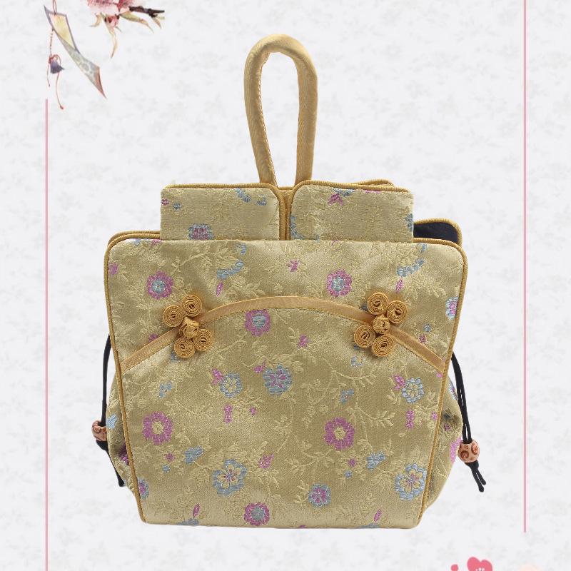 Nanjing Brocade Silk Clutch: Chinese Style Qipao Hanfu Makeup Bag, Coin & Card Holder, Key Pouch