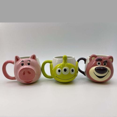 Sun Art Mug, Green, 350ml, Disney "Toy Story" Alien Face Mug, SAN2963-2