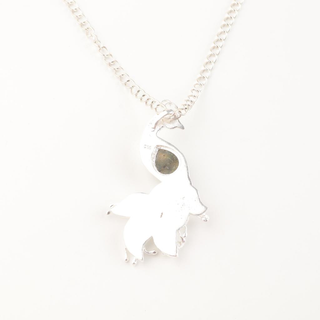 Labradorite Gemstone 925 Sterling Silver Jewelry Pendant 2" Gift For Birthday CP-21-25