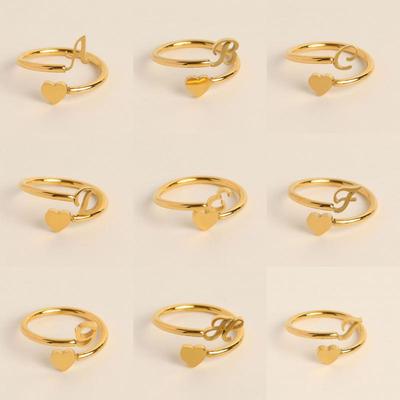 Europäischer & Amerikanischer 3D-Herz Verstellbarer Offener Ring für Damen