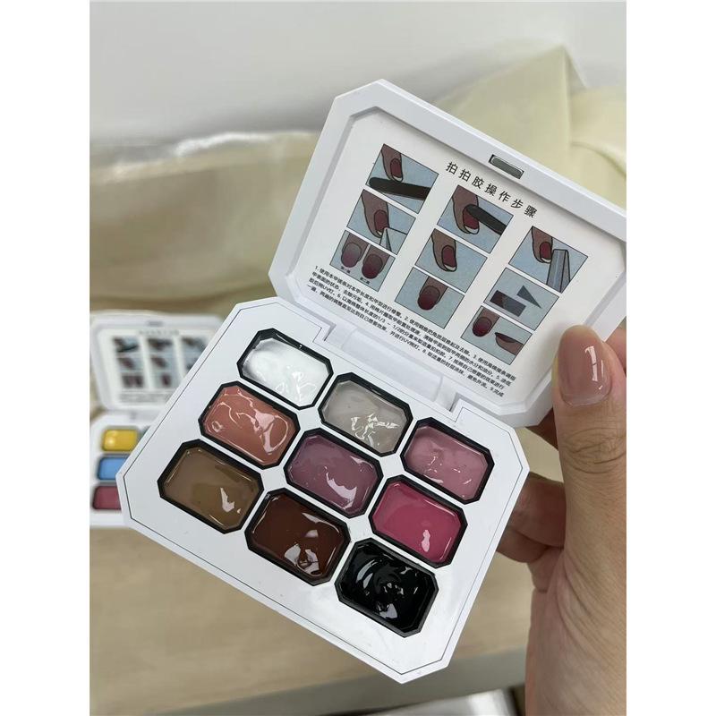 Xi Mei 9-Color AB Type Gel: Ankara Red High-Saturation Gradient Nail Art Set
