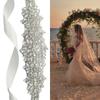 Handcraft Rhinestones Wedding Sash for Bride Wedding Gowns and Special Event Outfit Formal Occasion Waistband Adjustable