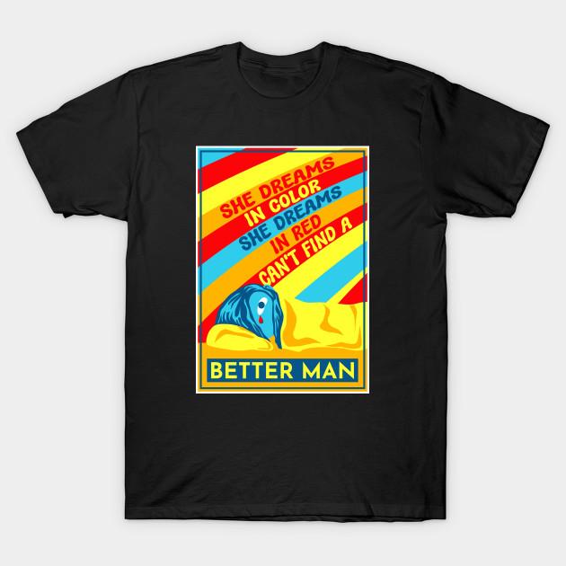 

Men Black Print T-shirt Better Man - Pj No-Cut Transfer Paper Print Cotton Tshirt M чорний
