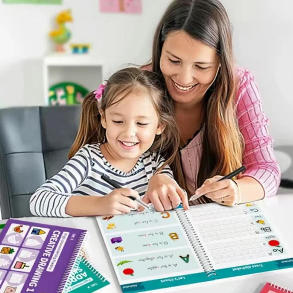 Tracetrek Full Set, Grooved Writing Practice, Reusable Copybooks, Learn To Write Number Letter Tracing, Make Learning Fun 10ml