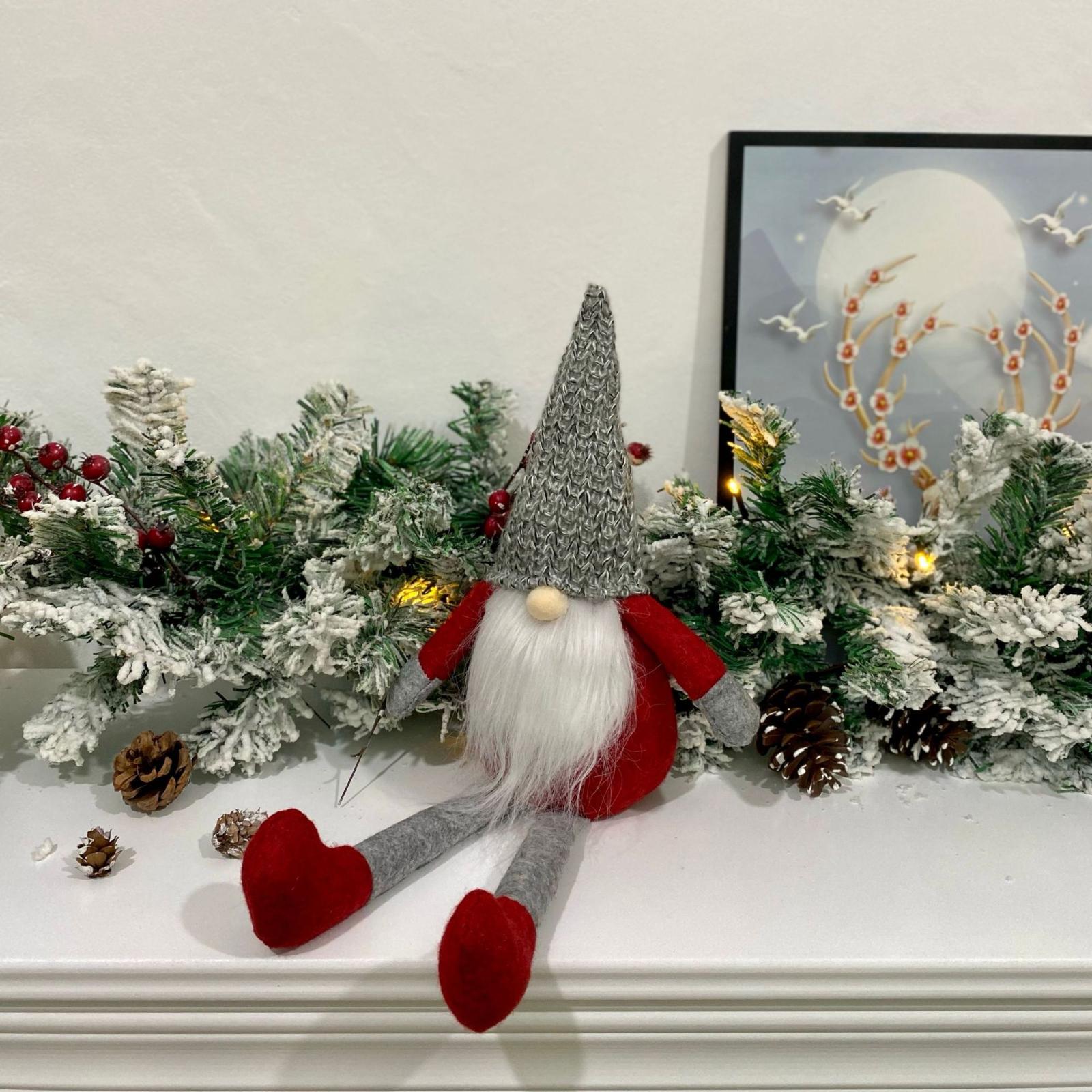 

Рождественские куклы, Куклы без лица, Сидячие украшения с длинными ногами, Товары для витрины, Предметы домашнего интерьера, Праздничные украшения для торгового центра One Size