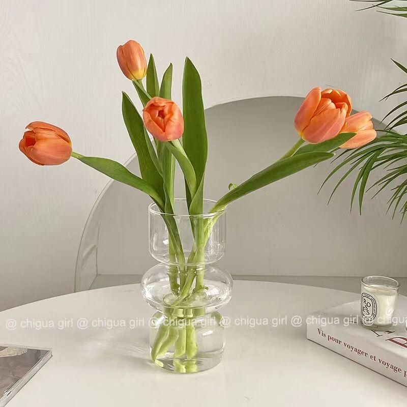 Transparent Plastic Decorative Vase