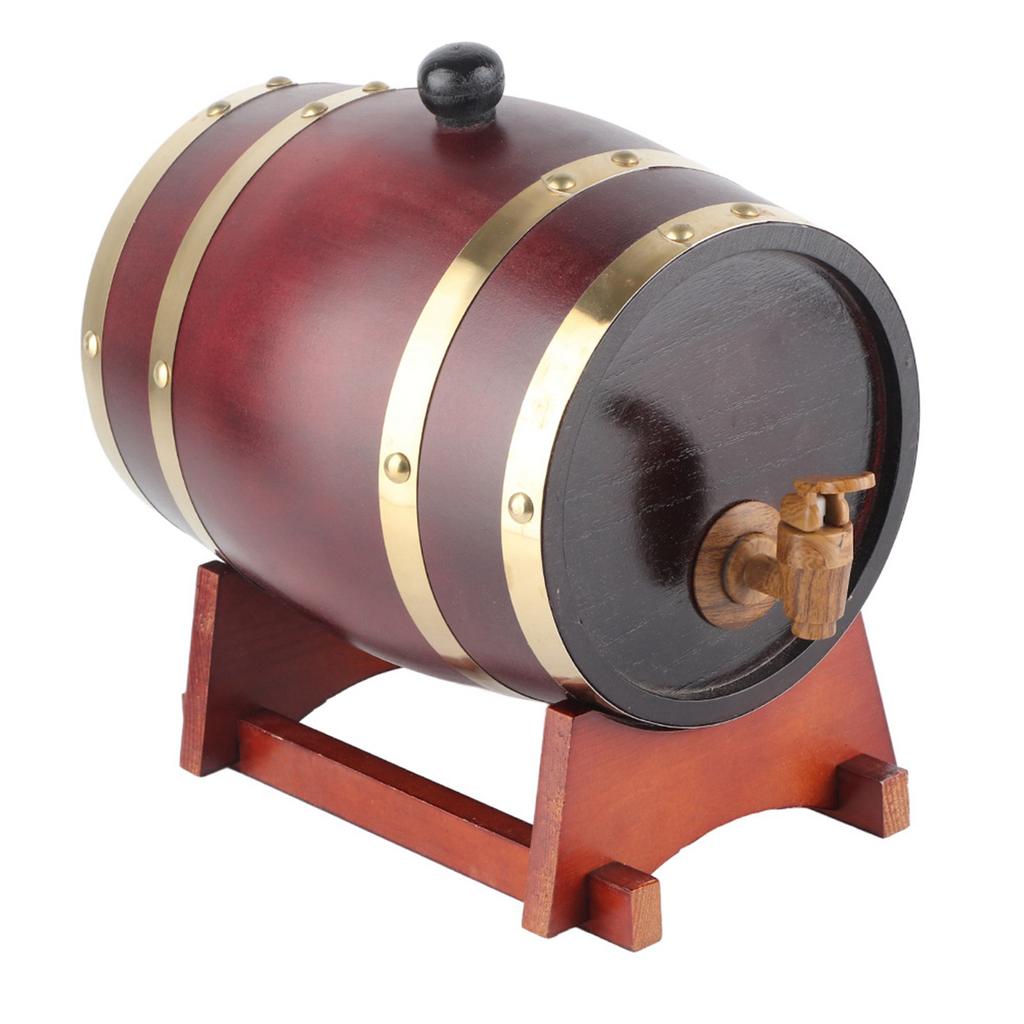 3л винтажная сосновая винная бочка винный бочонок аксессуары для пивоварения оборудование для домашнего пивоварения темно-коричневый 3л