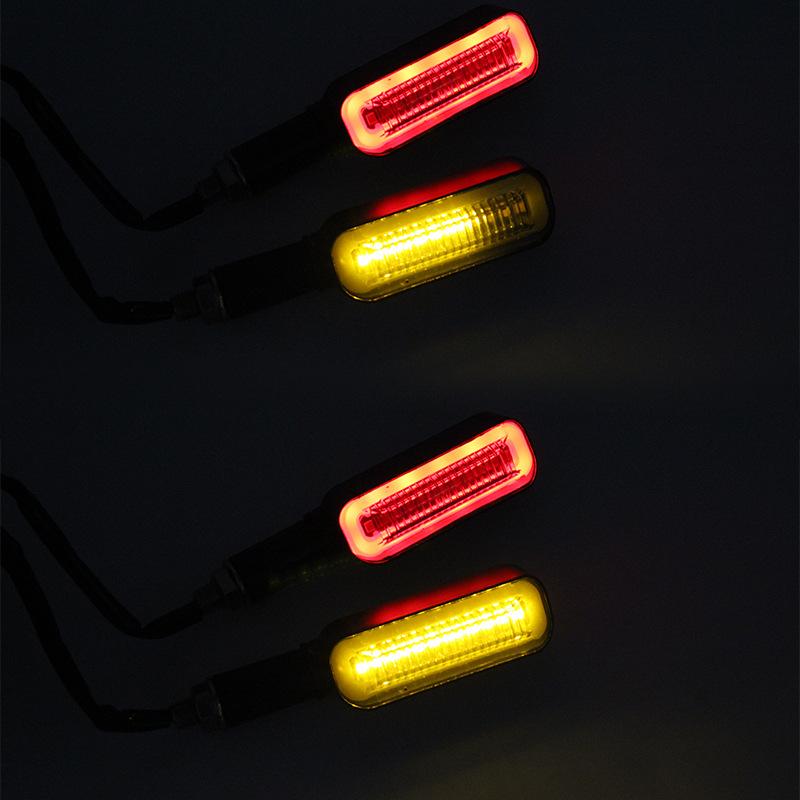 10mm Motorcycle LED Turn Signals Light Blinker Flowing Water Indicators Lamp Flasher Front Rear Lamp For Kawasaki Yamaha