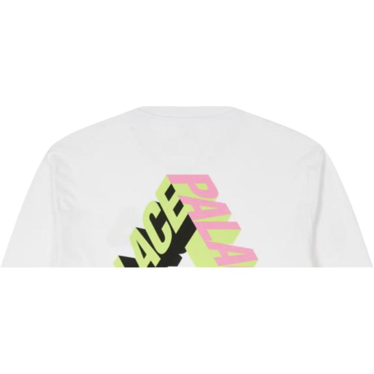 Palace P-3D Longsleeve White Unisex Tops P25LS017
