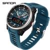 SANDA Multi-Time Zone Sports Watch with Alarms & Summer Time Feature