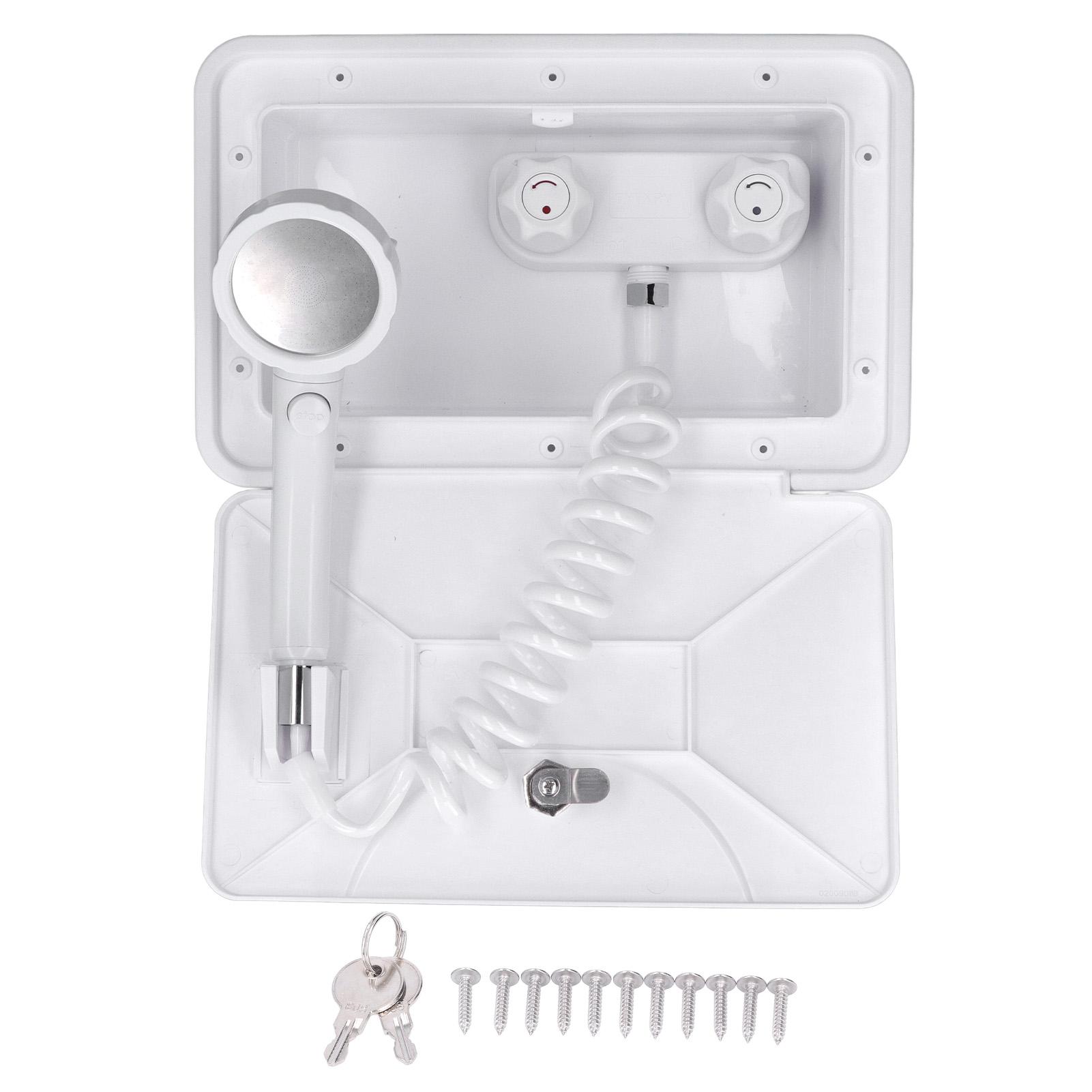 

Комплект душевой коробки для улицы 1,5 м выдвижной шланг наружный кран универсальный для автодома, дома на колесах, автофургона B