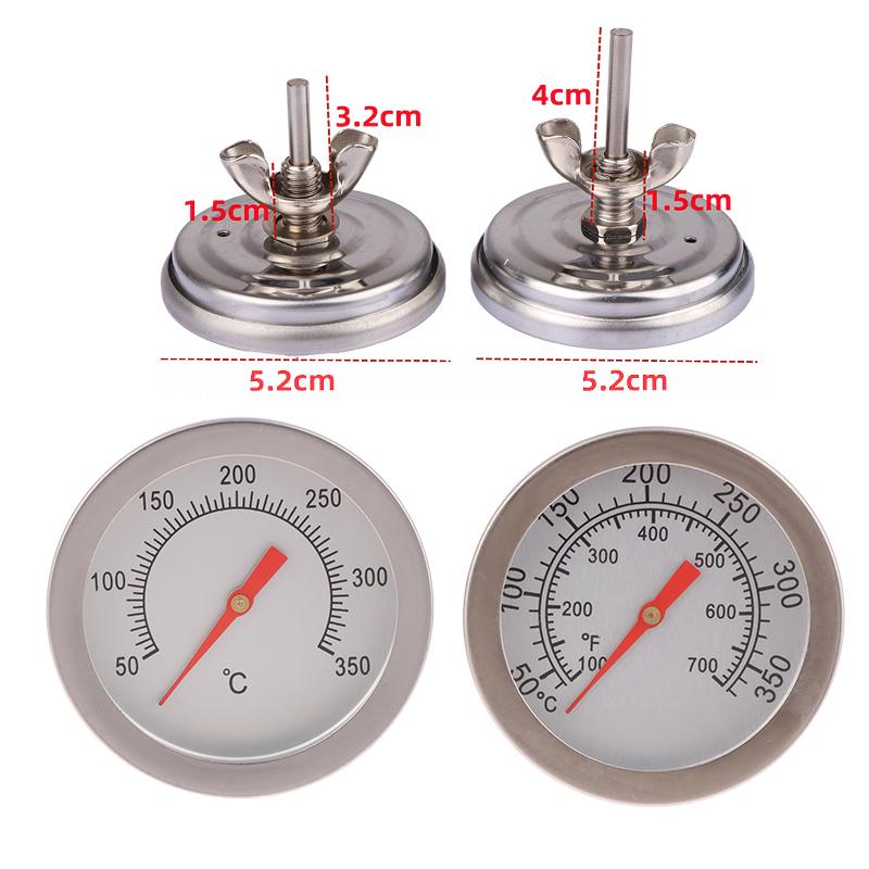 Professional Cooking Accessory 0-300℃ Bimetal BBQ Thermometer For Grill Oven Sealed Probe Temperature Detector