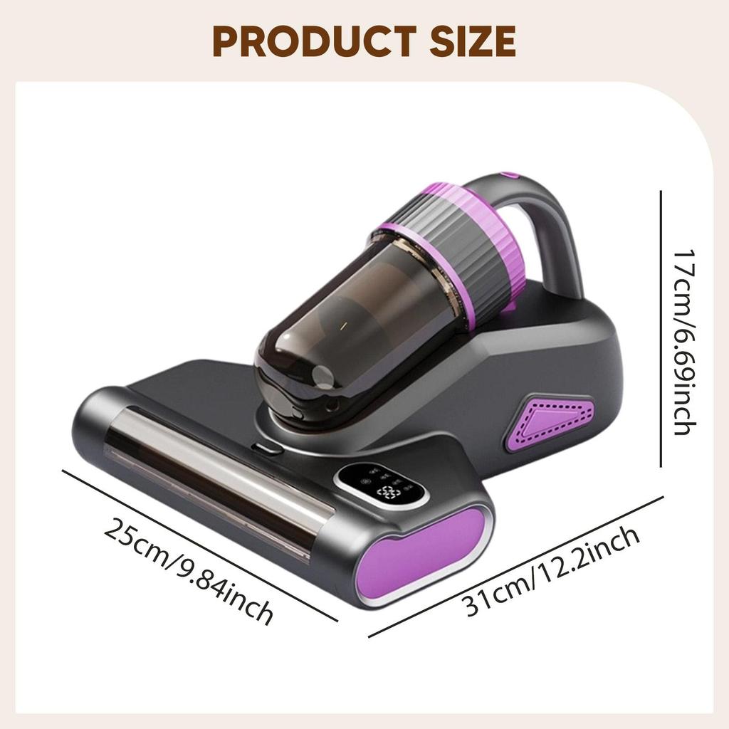 Portable Handheld Vacuum Bed Vacuum Cleaner for Quilts Bed Throws Fabric