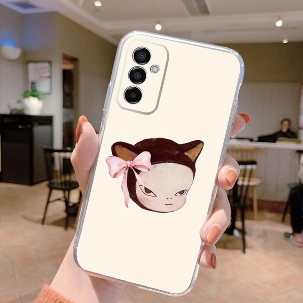 Art Yoshitomo Nara Phone Case Silicone For Samsung S30,S23,21,22,20 Ultra,S20 FE lite,S10,9,PIus Note20ultra Cover Clear
