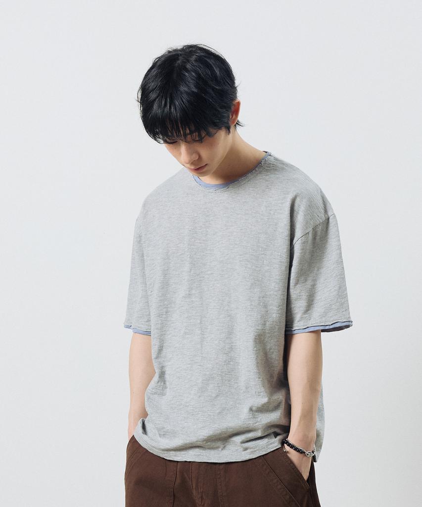 Dibsenseu Vintage Washed Crop Short Sleeve T-Shirt - Gray
