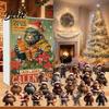 Multifunctional Holiday Decoration Surprises Family Ape Man 24-Day Countdown Advent Calendar Themed With Christmas Festival