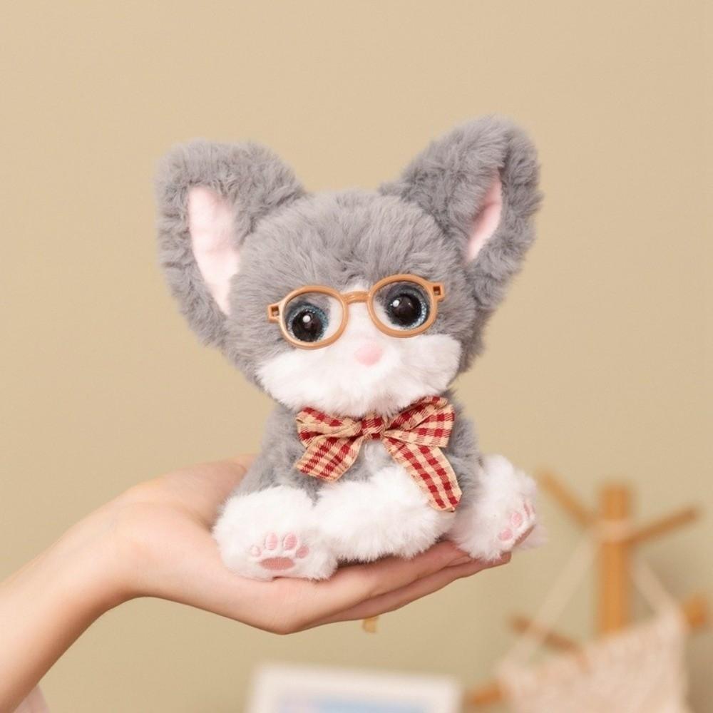 Soft Plush Plush Cat Keychain Big Ears Curly Fleece Accessory  Birthday Present
