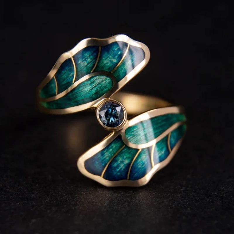 

Роскошные винтажные кольца Новинки Женское кольцо Женские свадебные украшения Аксессуары Подарки No. 10 золотой