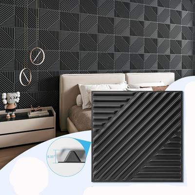 Morden PVC Decorative 3D Wall Panels Self-adhesive Waterproof Wallpaper Peel and Stick Wall Renovation 3D Wall Tiles