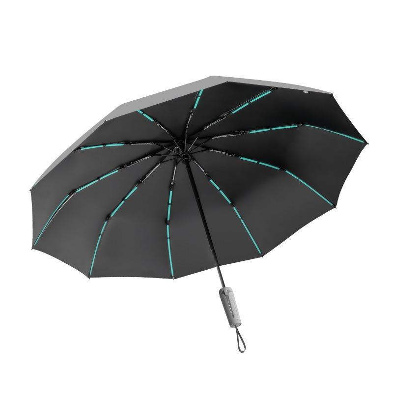 Automatic umbrella dual-purpose women's and men's sunshade sun protection reinforcement thickened wind-resistant large strong double umbrella