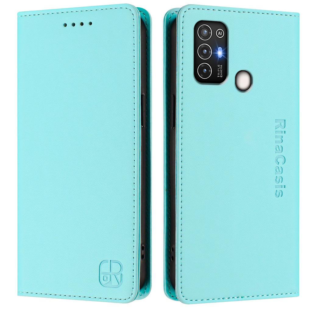 Pro ZTE Blade A52, A53, A73, V50 Vita, V40S, Axon 60, V60, A75, V60 Vita, V70 Vita... Prémiové pouzdro z PU kůže ve stylu peněženky, nárazuvzdorné a s RFID blokováním
