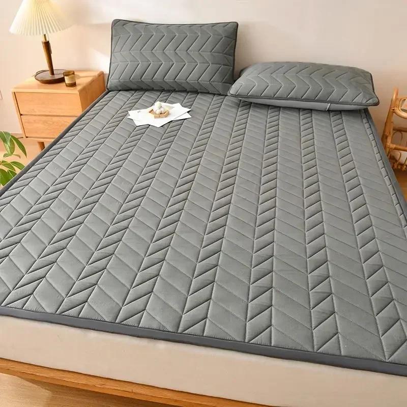 

Матрас из соевого волокна, домашний тонкий противоскользящий коврик для общежития, студенческий, одиночный, двойной, подушка для человека, защита матраса Queen King 150x200cm 1pc