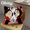 Cute Cartoon Pucca Garu Pillow Anime Pillow Sofa Bed Head Pillow Cover Cushion Cover 45x45 cm Fashion
