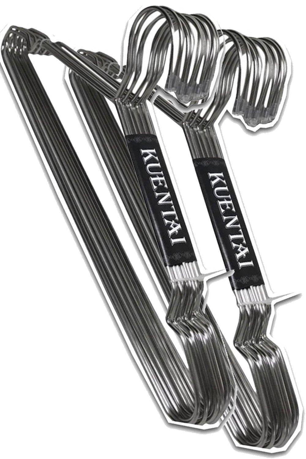 

KUENTAI Премиальные вешалки из нержавеющей стали для одежды, сушилка для белья - Тонкие, нержавеющие, прочные, долговечные, экономичные, высокой прочности